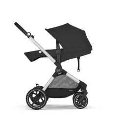 Cybex - EOS Travel System, carrinho + cadeirinha infantil Aton G Moon Black (moldura prateada) Online
