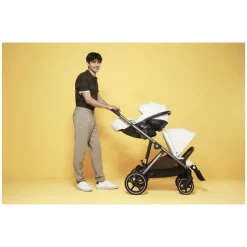 Cybex - Gazelle S 2 Double Stroller Bundle, Ocean Blue/Silver Frame Best