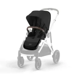 Cybex - Gazelle S 2 Segundo Assento, Preto Lua com Moldura Prateada Best