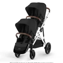 Cybex - Gazelle S 2 Segundo Assento, Preto Lua com Moldura Prateada Best