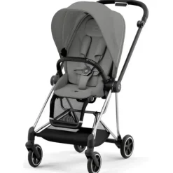 Cybex - Mios 3, Chrome/Black Frame + Mirage Grey Seat Pack Outlet