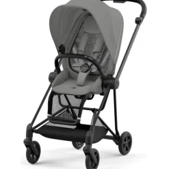 Cybex - Mios 3, Matt Black/Black Frame + Mirage Grey Seat Pack Best