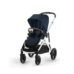 Cybex - Pacote de carrinho duplo Gazelle S 2, estrutura azul oceano/prata Online