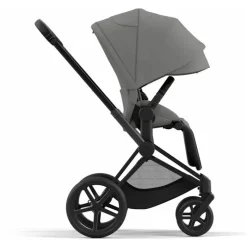 Cybex - Priam4, Matte Black/Black + Soho Grey Seat Pack Outlet