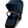 Cybex - Segundo assento Gazelle S, azul oceano com moldura prateada New