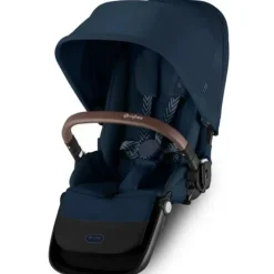 Cybex - Segundo assento Gazelle S, azul oceano com moldura prateada New