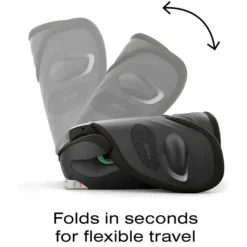 Cybex - Solution G2 Folding Travel High-Back Booster, Moon Black Best