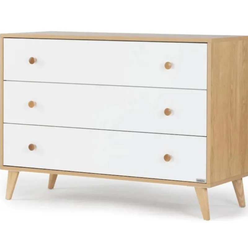dadada__austin__drawer_dr_SKUyJN3XbmY_3.webp Dadada Furniture Dadada - Austin 3 Drawer Dresser, White/Red Oak Discount