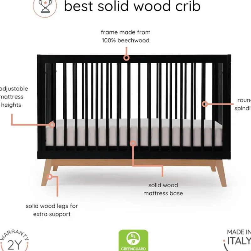 dadada__baby_soho_in_conv_SKUdT548cUU_3.webp Dadada Furniture Dadada - Baby Soho 3-in-1 Convertible Wooden Crib to Toddler Bed, Black/Natural Fashion