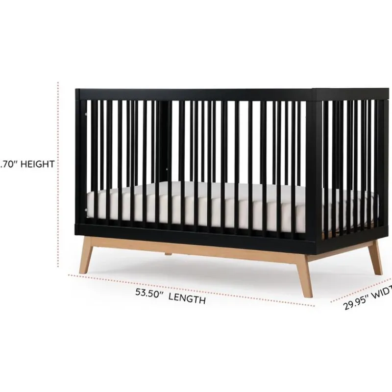 dadada__baby_soho_in_conv_SKUdT548cUU_5.webp Dadada Furniture Dadada - Baby Soho 3-in-1 Convertible Wooden Crib to Toddler Bed, Black/Natural Fashion