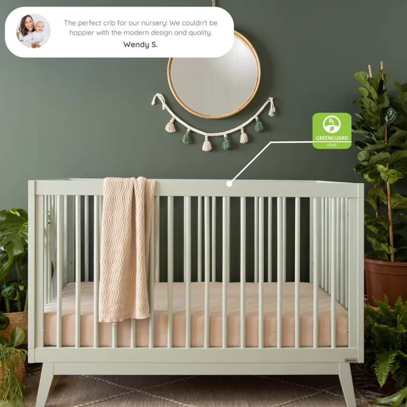 dadada__baby_soho_in_conv_SKUpMdxQc0O_1.webp Dadada Furniture Dadada - Baby Soho 3-in-1 Convertible Wooden Crib to Toddler Bed, Sage Outlet
