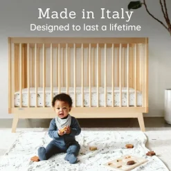 Dadada Furniture Dadada - Berço conversível 3 em 1 Baby Soho em cama infantil, natural Sale