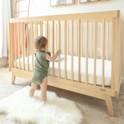 Dadada Furniture Dadada - Berço conversível 3 em 1 Baby Soho em cama infantil, natural Sale