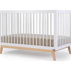 Dadada Furniture Dadada - Berço conversível 3 em 1 Baby Soho em cama de criança, branco/natural Fashion