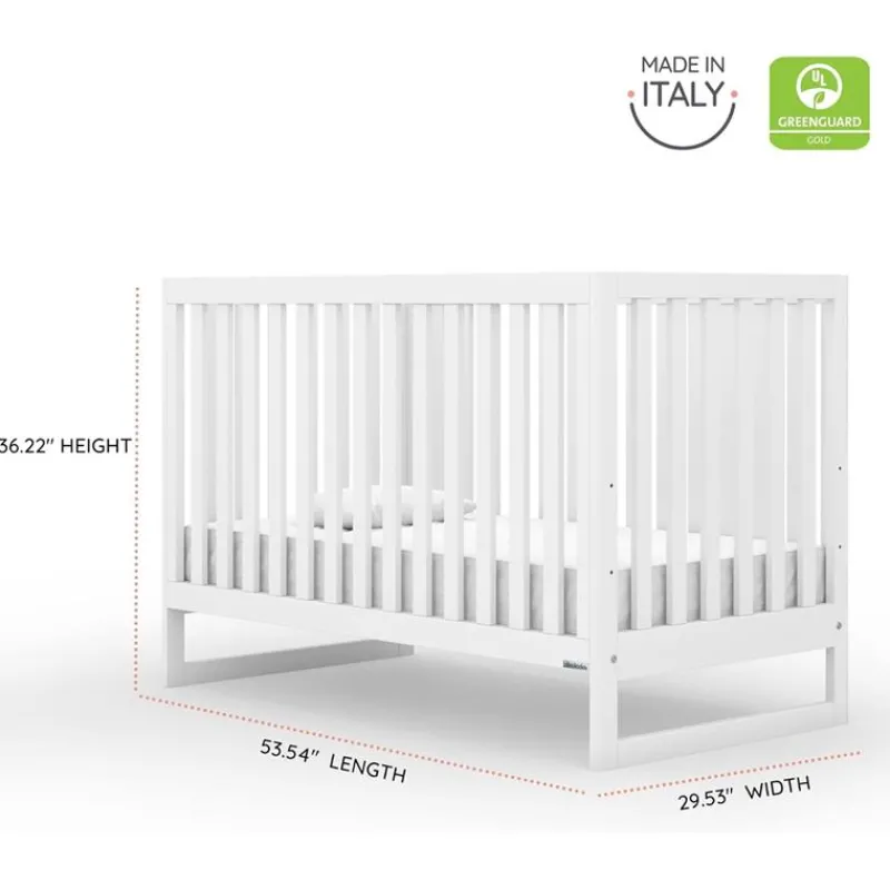 dadada__bero_conversvel_a_SKUairZOfnb_3.webp Dadada Furniture Dadada - Berço conversível Austin 3 em 1 para bebê, branco Sale