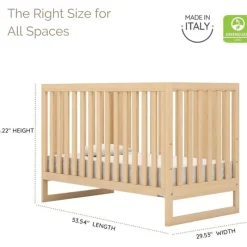 Dadada Furniture Dadada - Berço conversível Austin 3 em 1, natural Sale