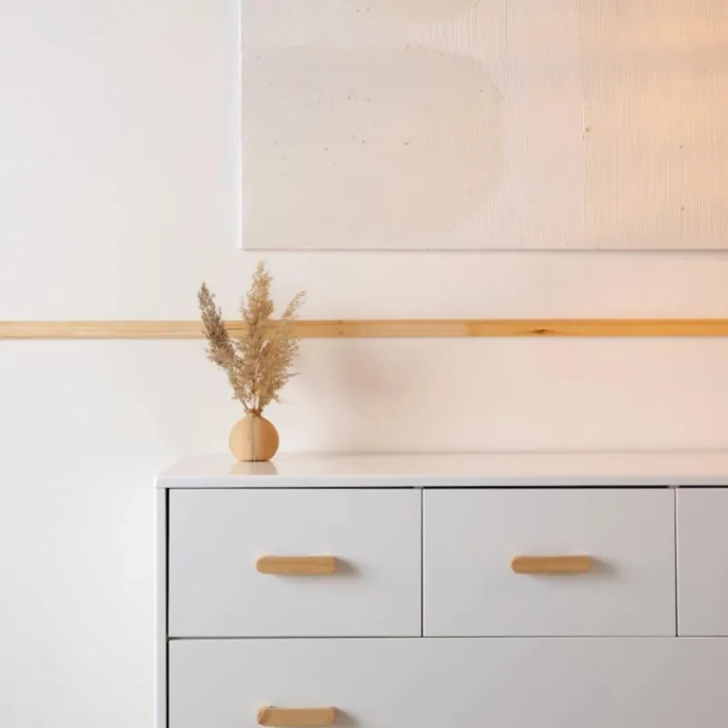 dadada__soho_drawer_dress_SKUCPInMbWf_3.webp Dadada Furniture Dadada - Soho 5-Drawer Dresser For Nursery and Bedroom, White/Natural Clearance