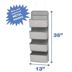 Delta - Organizador de 4 Bolsos Sólido, Cinza Dove Outlet