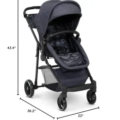 Delta Children - Baby Gap 2-In-1 Carriage Stroller, Camo Black Discount