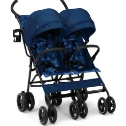 Delta Children - BabyGap Classic Side-by-Side Double Stroller, Navy Camo Online