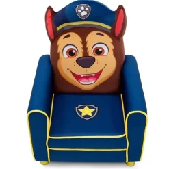 Delta Children - Cadeira infantil estofada figurativa, Nick Jr. PAW Patrol Chase Fashion