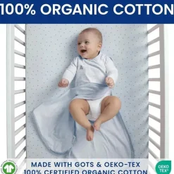 Delta Children - Saco de dormir Gap babyGap TrueSleep, 6-12 meses, listra cinza azulada Outlet