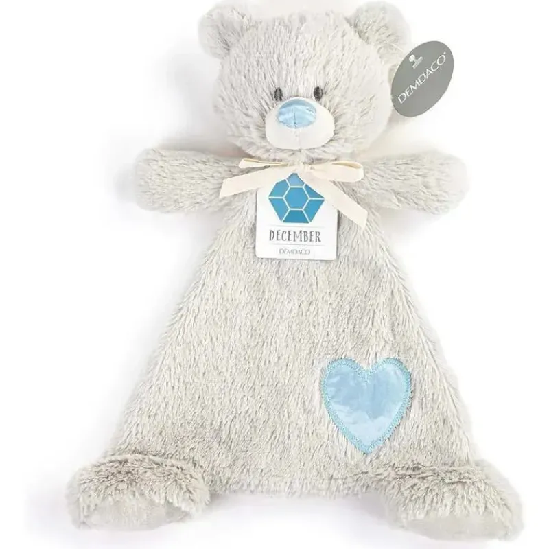demdaco__birthstone_azul__SKUaAeqm79b_6.webp Demdaco - Birthstone Azul e Cinza, Urso Cobertor de Pelúcia Dezembro Hot