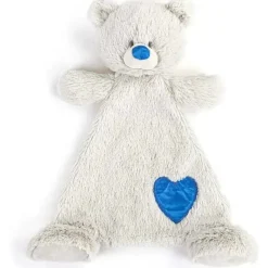 Demdaco - Birthstone Cor Safira e Cinza, Urso Cobertor de Pelúcia Setembro Best