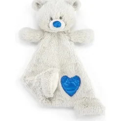 Demdaco - Birthstone Cor Safira e Cinza, Urso Cobertor de Pelúcia Setembro Best