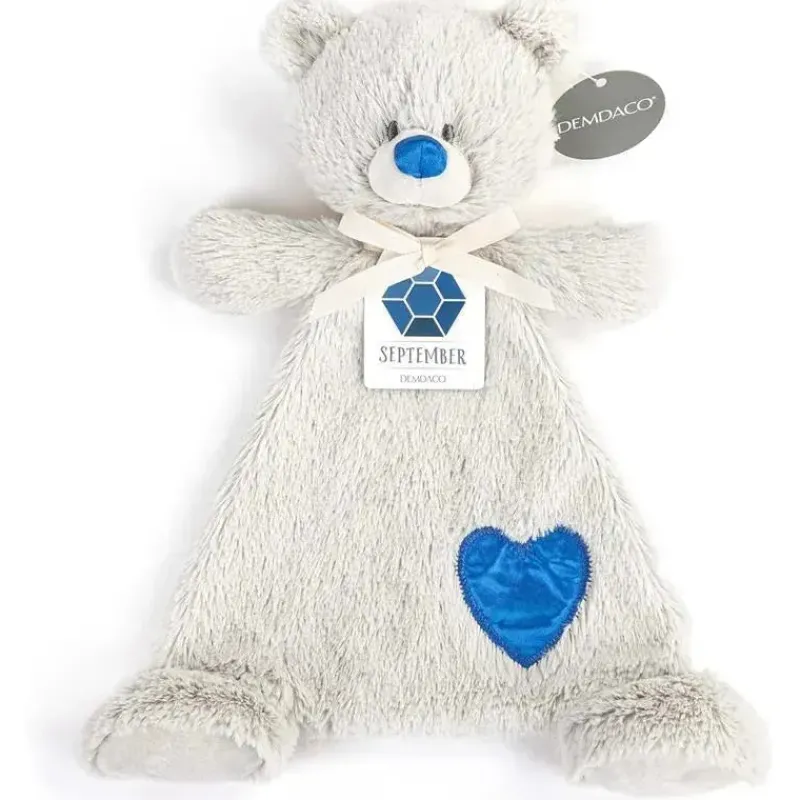 demdaco__birthstone_cor_s_SKUw0qGbrGk_3.webp Demdaco - Birthstone Cor Safira e Cinza, Urso Cobertor de Pelúcia Setembro Best