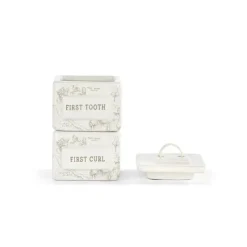 Demdaco - First Tooth And Curl Keepsake Box Online