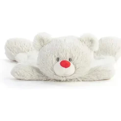 Demdaco - Pedra de nascimento cor rubi e cinza, bicho de pelúcia cobertorzinho urso julho Outlet