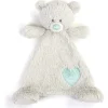 Demdaco - Pedra de nascimento cor água-marinha e cinza, cobertor de pelúcia de urso março New