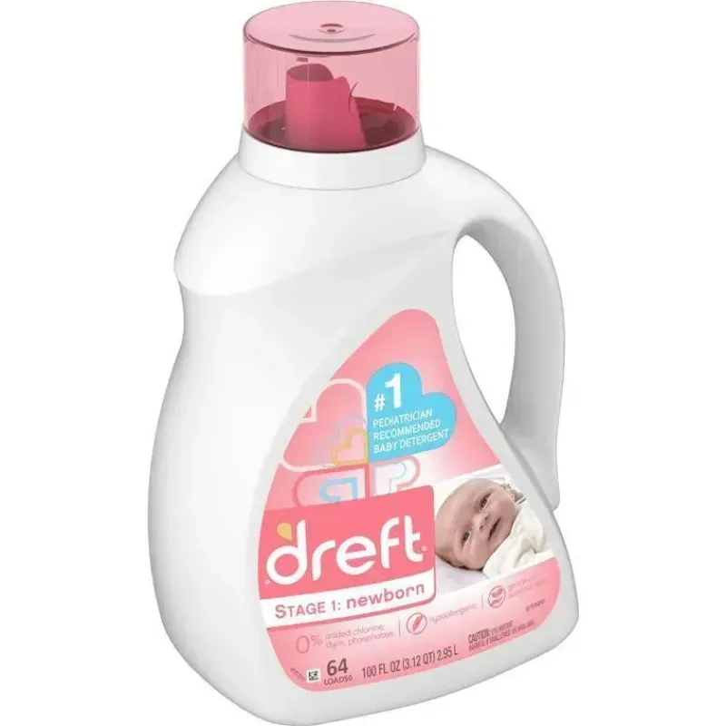 detergente_lquido_para_ro_SKUmPGUP5VG_1.webp Tender Kisses Detergente Líquido para Roupas Dreft para Bebês Recém-nascidos - 64 Cargas - 100 Fl Oz Hot