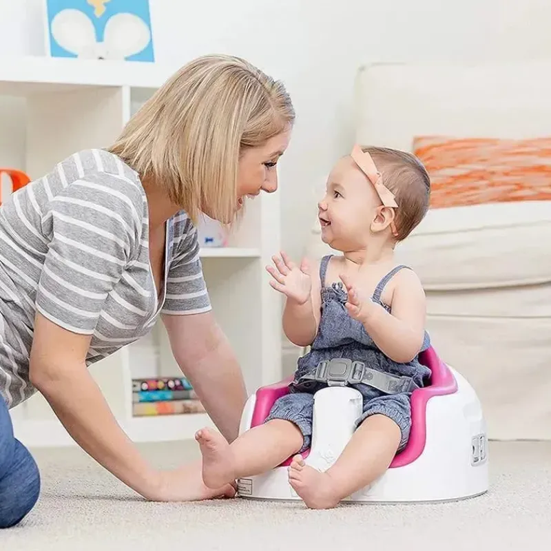 distribuio_bumbo__piso_an_SKUMGzfRMeI_8.webp Bumbo Distribuição - Piso antiderrapante conversível multiassento 3 em 1 para bebês e crianças pequenas, berço rosa Outlet