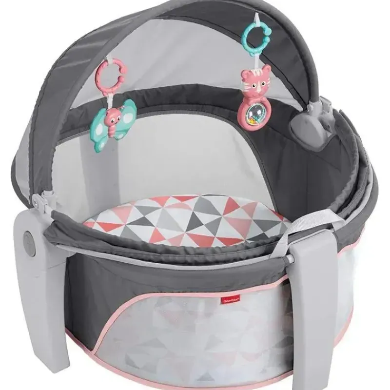 domo_para_bebs_em_movimen_SKUDrjaKzV5_0.webp Fisher-Price Domo para bebês em movimento da Fisher Price, espaço de recreação para bebês e local para cochilar, moinho de vento rosado Clearance