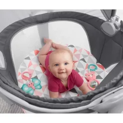 Fisher-Price Domo para bebês em movimento da Fisher Price, espaço de recreação para bebês e local para cochilar, moinho de vento rosado Clearance