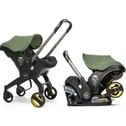 Doona - Assento de carro infantil com base e carrinho, verde deserto Hot