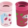 Dr. Brown's Dr Brown - Milestones Cheers 360 Transition Sippy Cup, Pink Leopard e Red Lemur, 10 onças, 2 unidades New