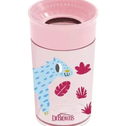 Dr. Brown's Dr Brown - Milestones Cheers 360 Transition Sippy Cup, Pink Leopard, 10 onças Best