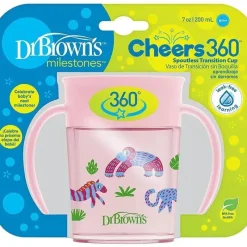 Dr. Brown's Dr. Brown - Milestones Polipropileno Cheers360 Copo, Rosa New