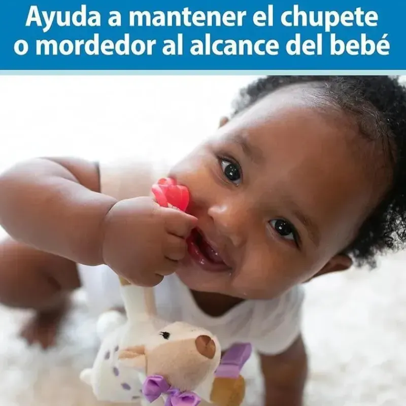 dr_brown__portachupeta_e__SKUBqR2Skc4_10.webp Dr. Brown's Dr Brown - Porta-chupeta e mordedor Baby Lovey, girafa com HappyPaci verde, 0-6m Outlet