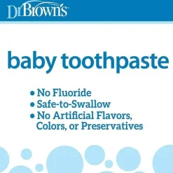 Dr. Brown's Dr. Brown's - Creme dental para bebês sem flúor, morango, 1,4 oz New