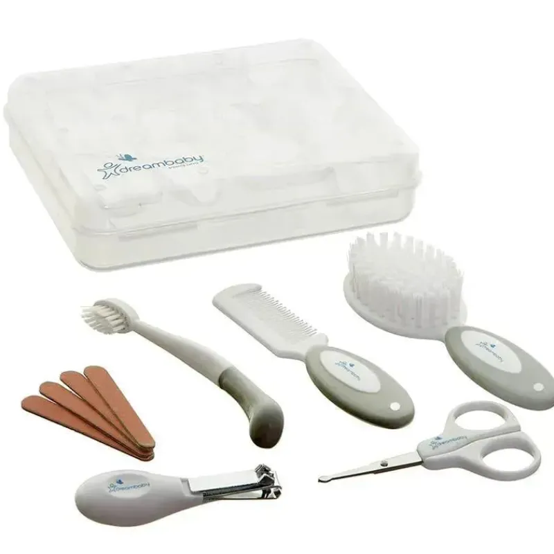 dreambaby__kit_essencial__SKUrmdAGDQP_0.webp Dreambaby - Kit essencial de higiene para bebês e conjunto de cuidados de saúde, pacote com 10, cinza Hot