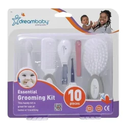 Dreambaby - Kit essencial de higiene para bebês e conjunto de cuidados de saúde, pacote com 10, cinza Hot