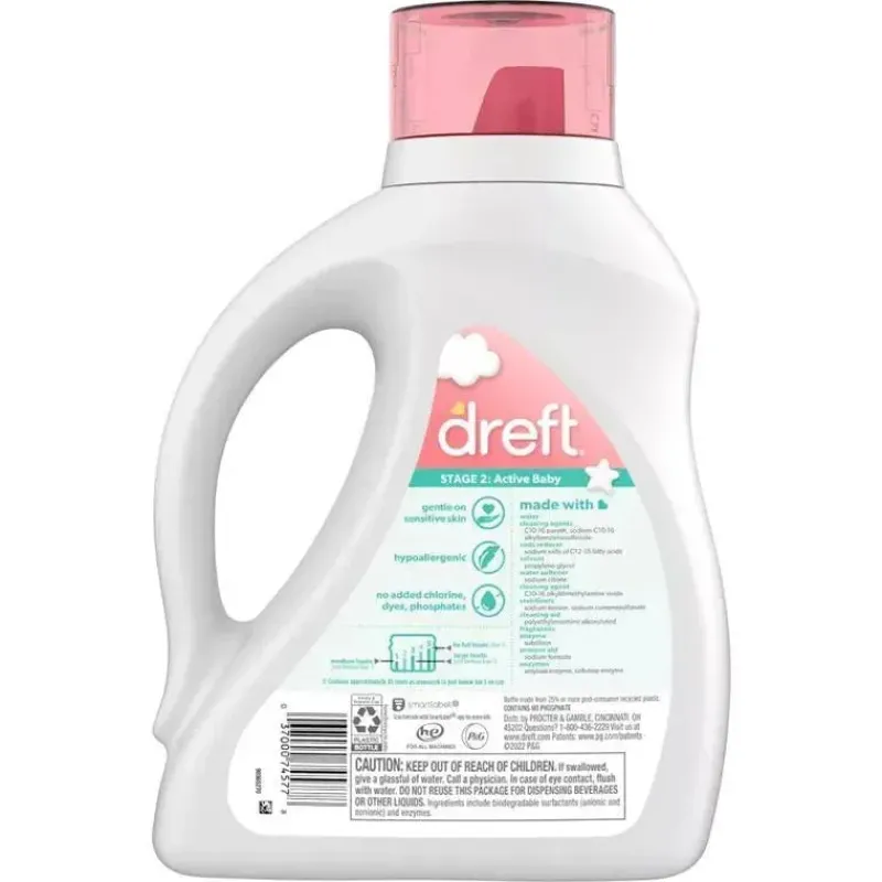 dreft__detergente_lquido__SKUqSgEf0yc_1.webp Tender Kisses Dreft - Detergente líquido para roupas para bebês recém-nascidos - 32 cargas Best