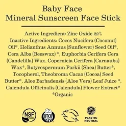 Earth Mama - Protetor Solar Mineral Rosto de Bebê FPS 40 Online