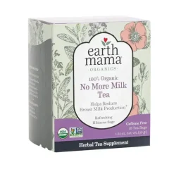 Earth Mama - Saquinhos de chá orgânico No More Milk para desmame do leite materno Hot