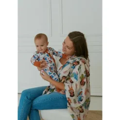 Ellie Sue - Baby Ohana Zipper Romper New