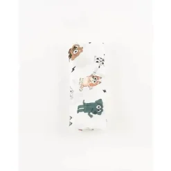 Ellie Sue - Cobertor de musselina de bambu Blue Dog &amp; Friends New